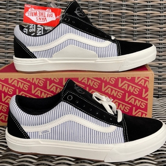 💎 HP 💎 Vans BMX Old Skool PinStripe Skateboard Shoes size 7.5 Men/9 Women - Picture 3 of 9